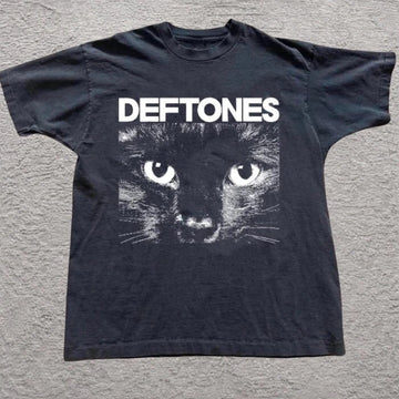 BLACK CAT TSHIRT DEFTONES  BT-0079