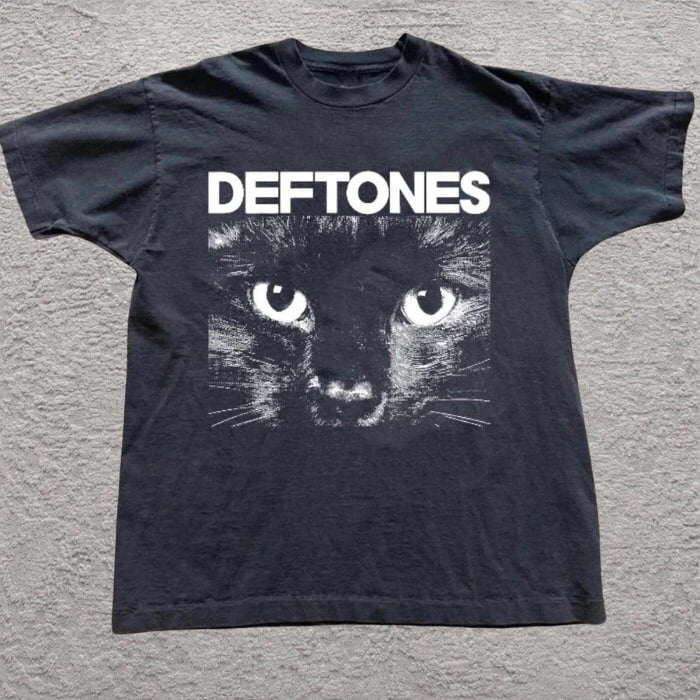 BLACK CAT TSHIRT DEFTONES  BT-0079