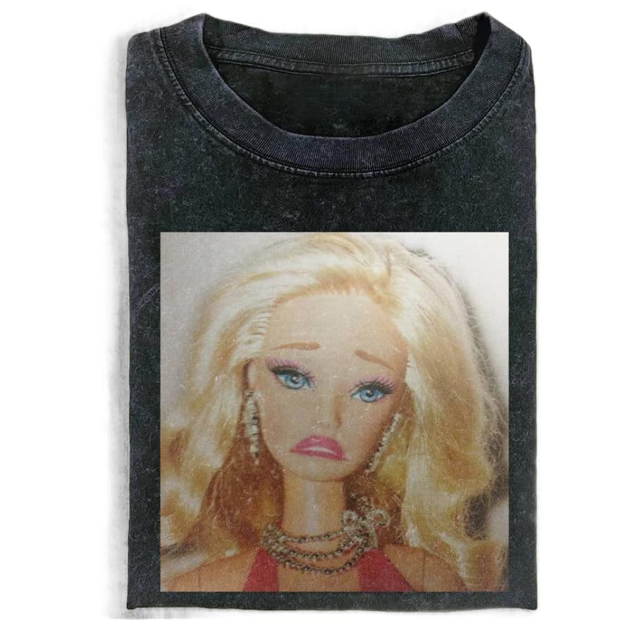 CRASH OUT DOLL SHIRT MEME T-SHIRT, DOLL FACE MEME BT-0086
