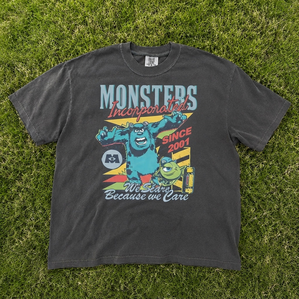 Monsters Incorporated Since 2001 We Scare Because We Care T-Shirt AK-095