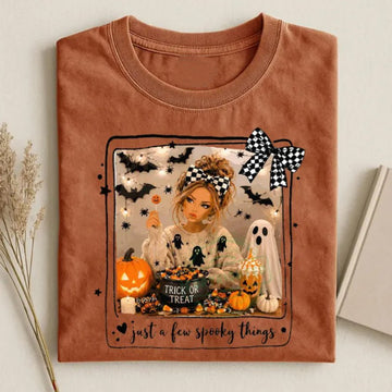 JUST A FEW SPOOKY THINGS FUNNY DOLL T-SHIRT TR-00300