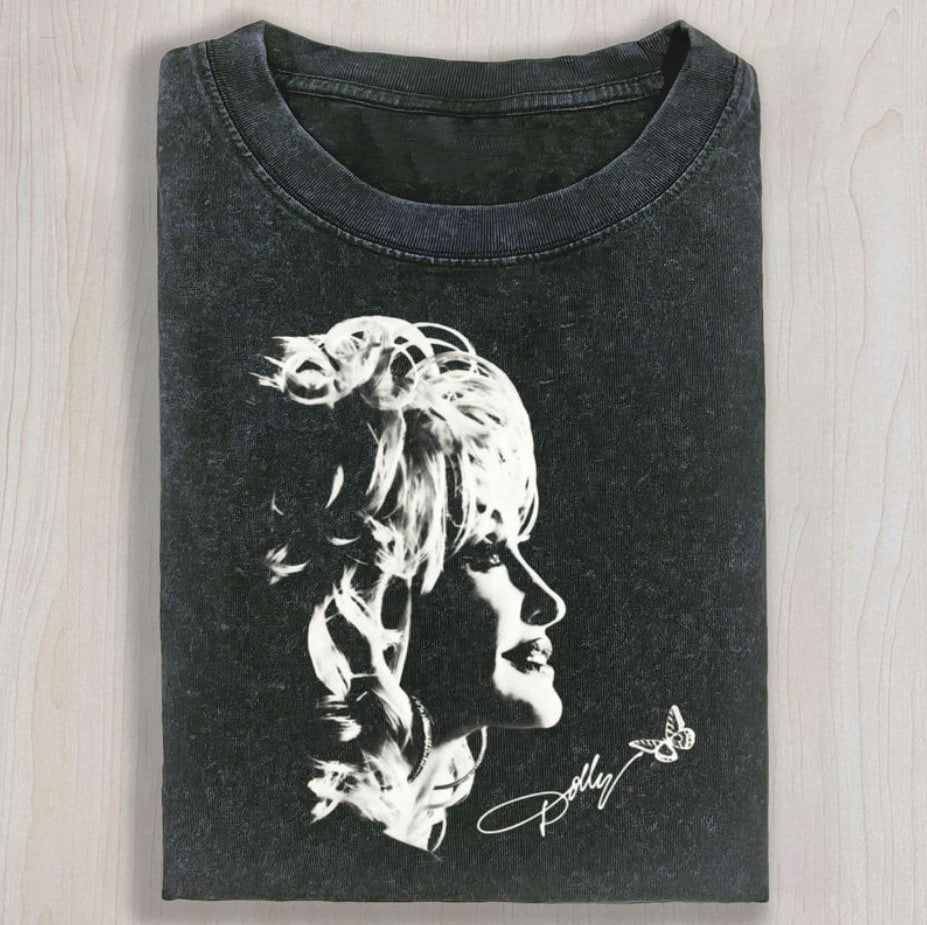 VINTAGE DOLLY PARTON TRIBUTE SHIRT, CLASSIC COWGIRL GRAPHIC T-SHIRT TR-00296