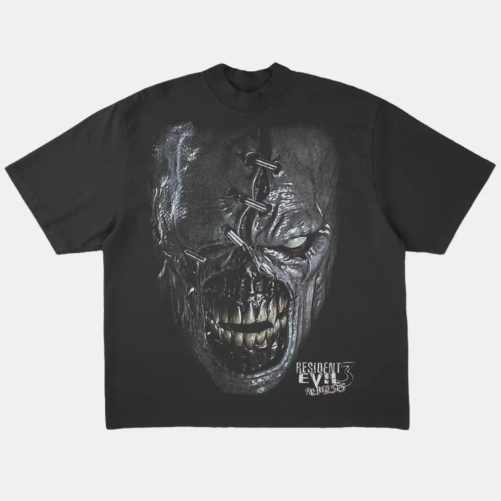 VINTAGE RESIDENT EVIL 3 - NEMESIS HEAD T-SHIRT  BT-00257
