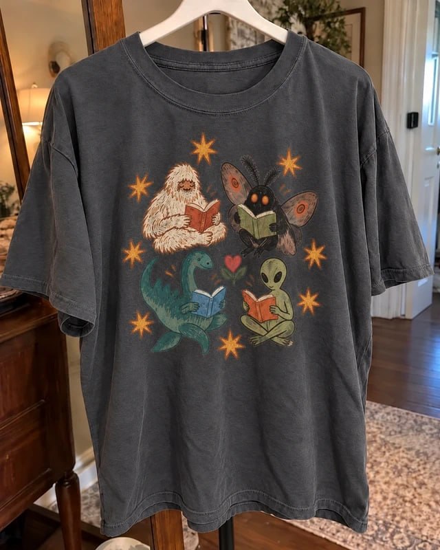 Reading Cryptids Graphic T-shirt - MT-0003