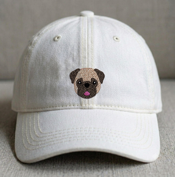 DOG FACE EMBROIDERED CLASSIC DAD HAT MC-0005