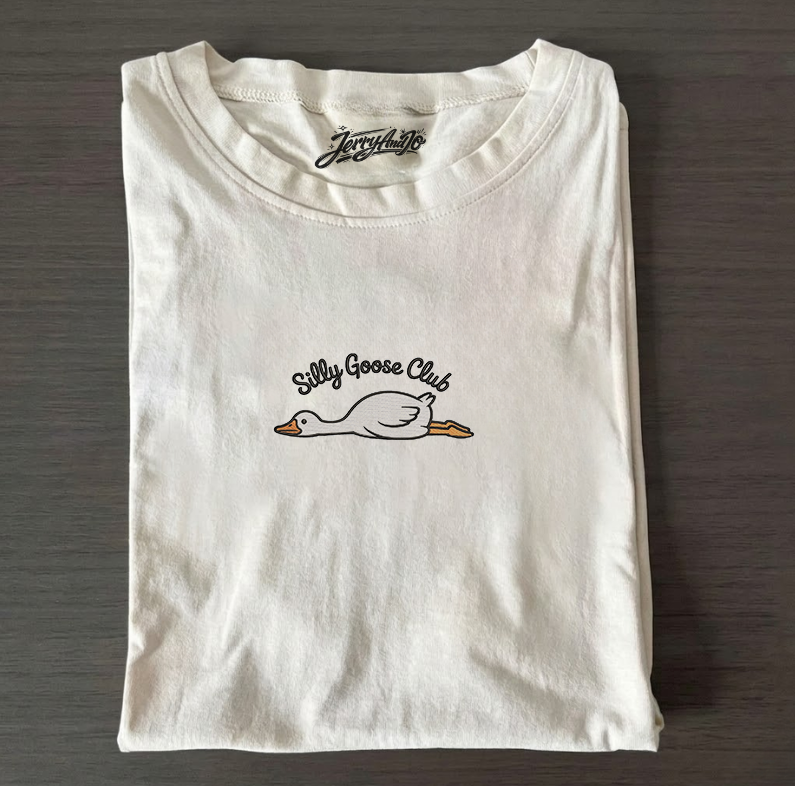 SILLY GOOSE CLUB EMBROIDERED TEE MC-0008