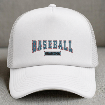 BASEBALL GRANDMA EMBROIDERED TRUCKER HAT MC-0008