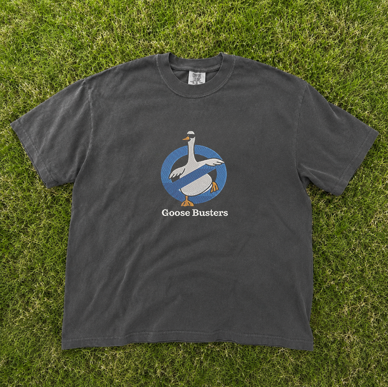 GOOSE BUSTERS EMBROIDERED TEE MC-0024