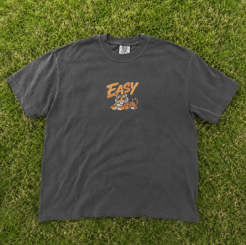 EASY TIGER EMBROIDERED TEE MC-0025