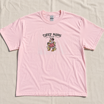 TIRED MOMS CLUB EMBROIDERED TEE MC-0045