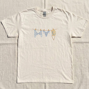 COASTAL BIKINI EMBROIDERED TEE MC-0020
