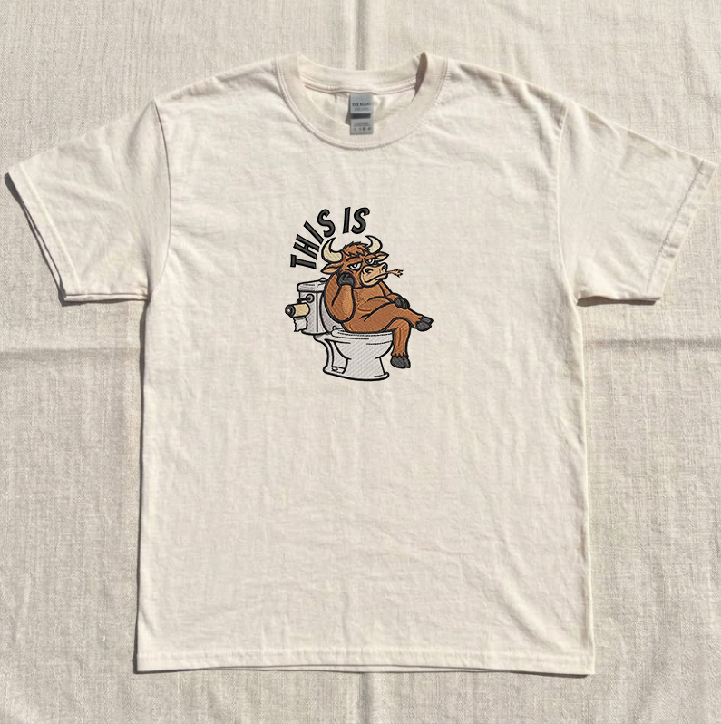 THIS IS BULLSHIT EMBROIDERED TEE MC-0053