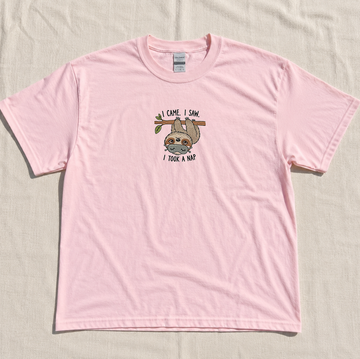 I CAME I SAW I TOOK A NAP EMBROIDERED TEE MC-0034