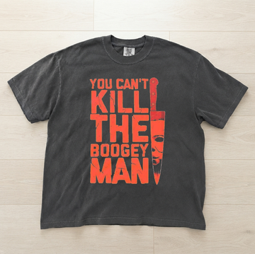 HALLOWEEN MICHAEL MYERS T-SHIRT, HORROR MOVIE YOU CAN'T KILL THE BOOGEYMAN GRAPHIC TEE MC-0126