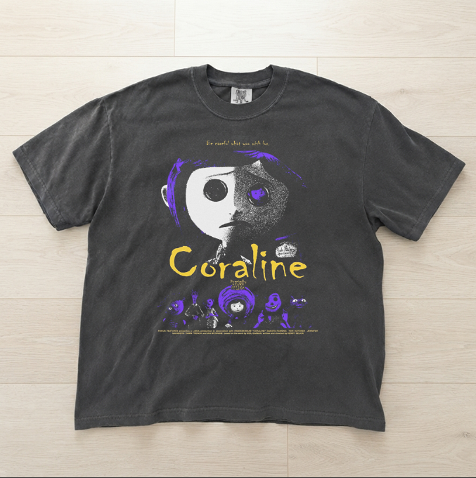 CORALINE MOVIE GRAPHIC SHIRT MC-0124