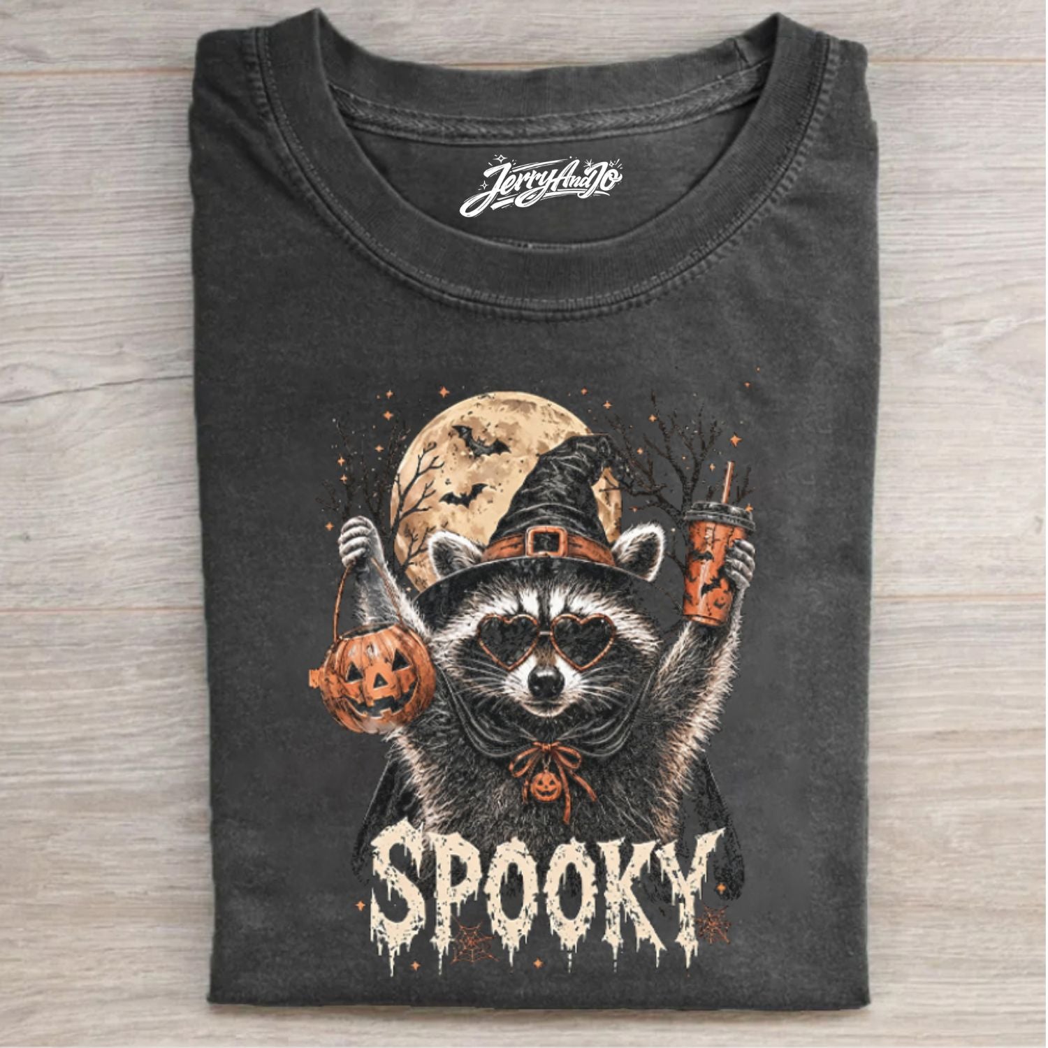 FUNNY SPOOKY HALLOWEEN RACCOON SHIRT NN-0137