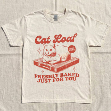 CAT LOAF SHIRT, FUNNY CAT MEME SHIRT NN-0140