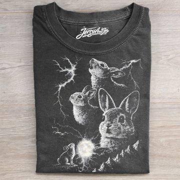BUNNY HOWLING TO THE MOON VINTAGE SHIRT NN-0162