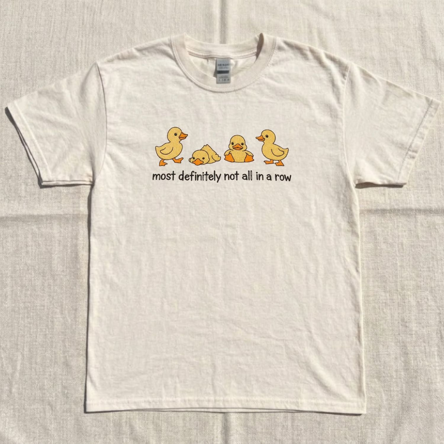 FUNNY CUTE DUCK EMBROIDERED TEE NN-0033
