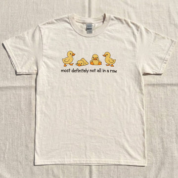 FUNNY CUTE DUCK EMBROIDERED TEE NN-0033