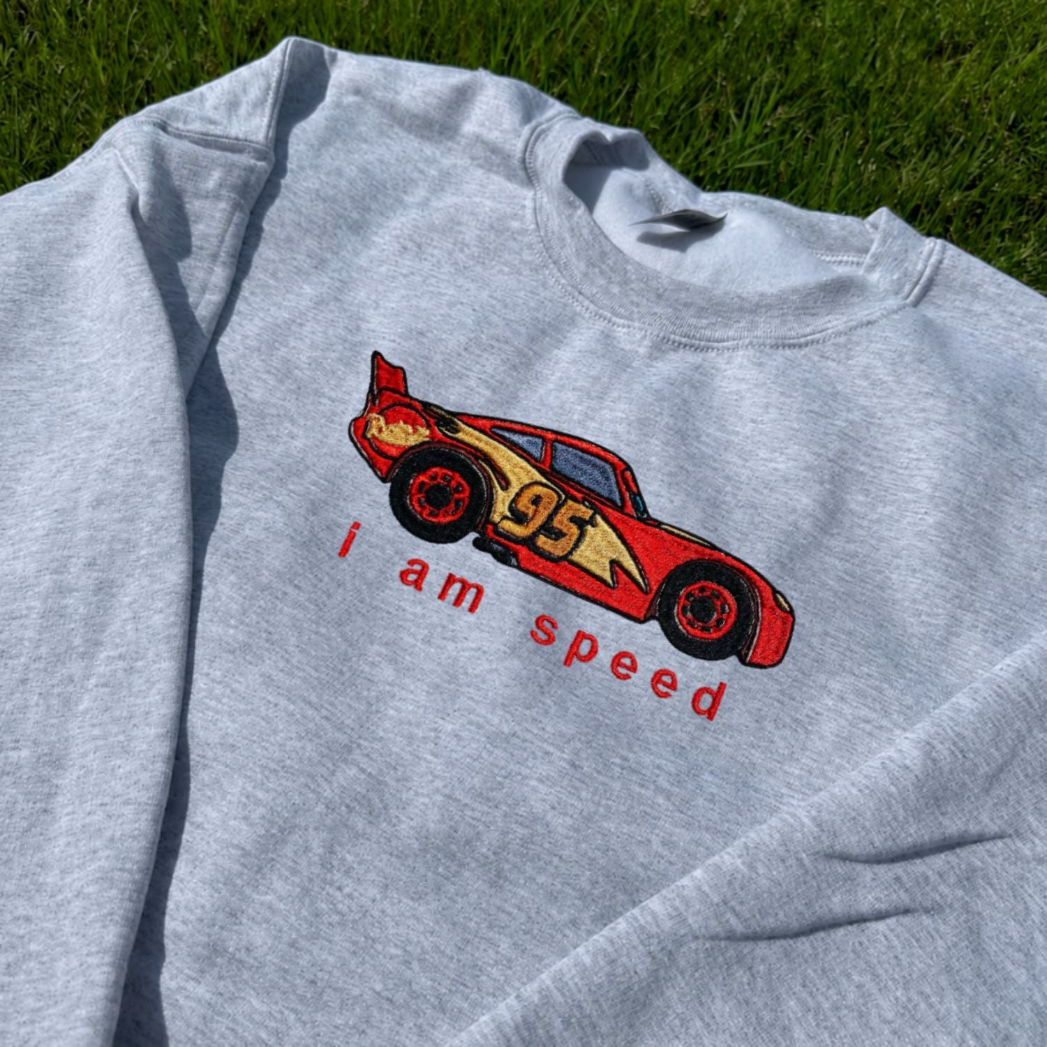 LIGHTNING MCQUEEN “I AM SPEED” RACING EMBROIDERED TEE NN-0035
