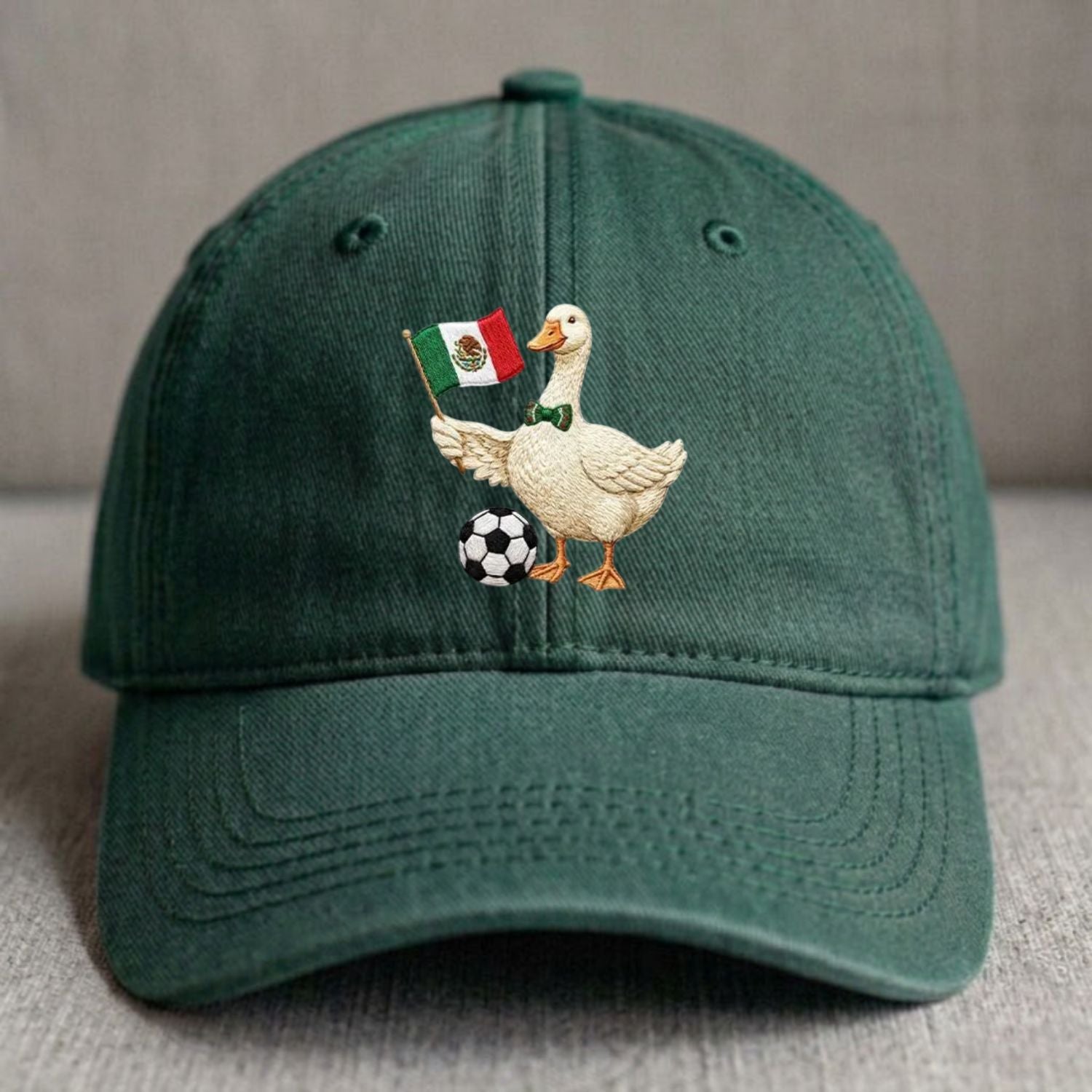 GOOSE MEXICAN FLAG SOCCER EMBROIDERED CLASSIC DAD HAT NN-0010