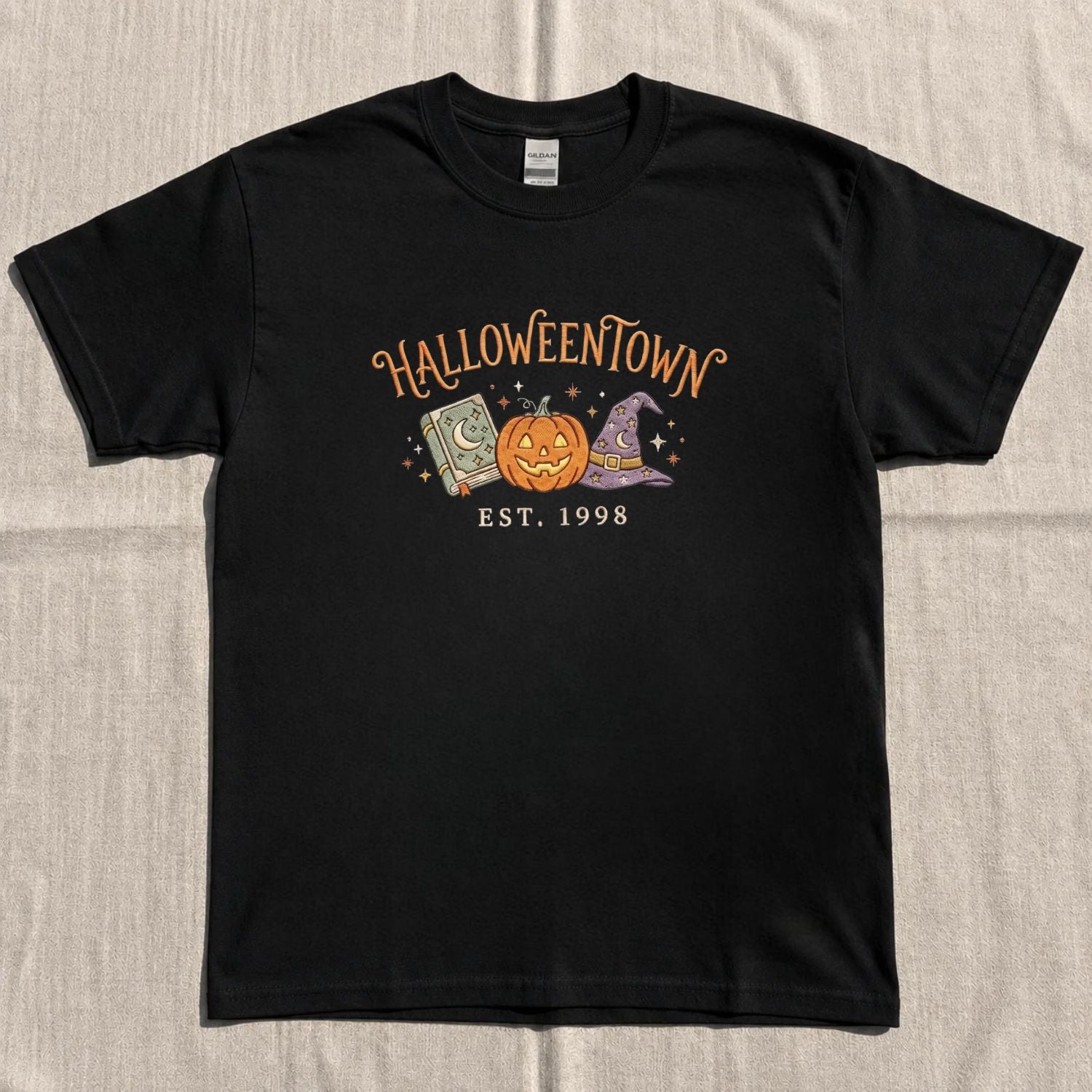 HALLOWEEN TOWN EST 1998 EMBROIDERED TEE NN-0039