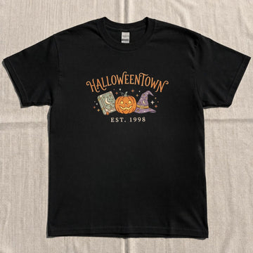 HALLOWEEN TOWN EST 1998 EMBROIDERED TEE NN-0039