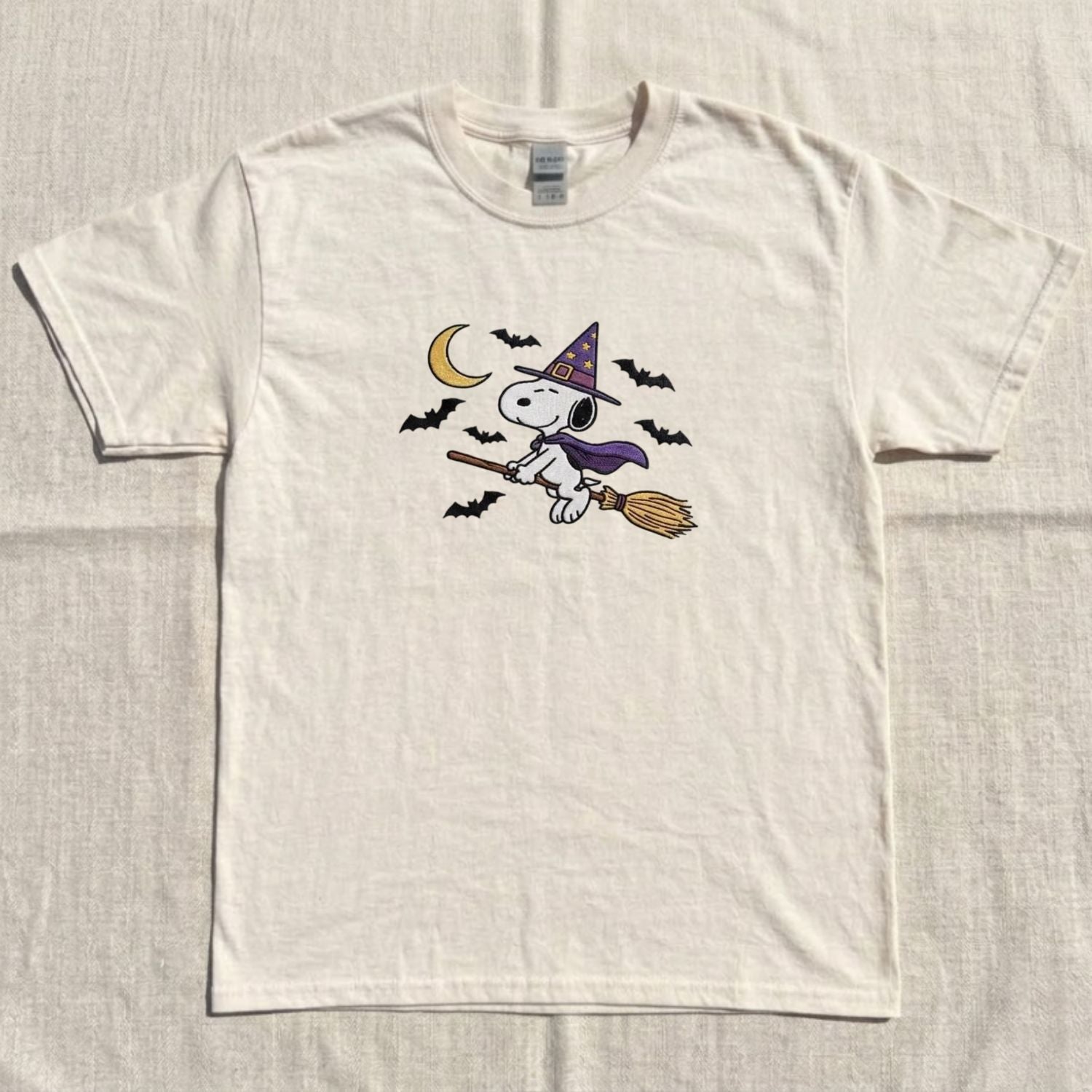 CUTE SNOOPY DOG HALLOWEEN EMBROIDERED TEE NN-0042