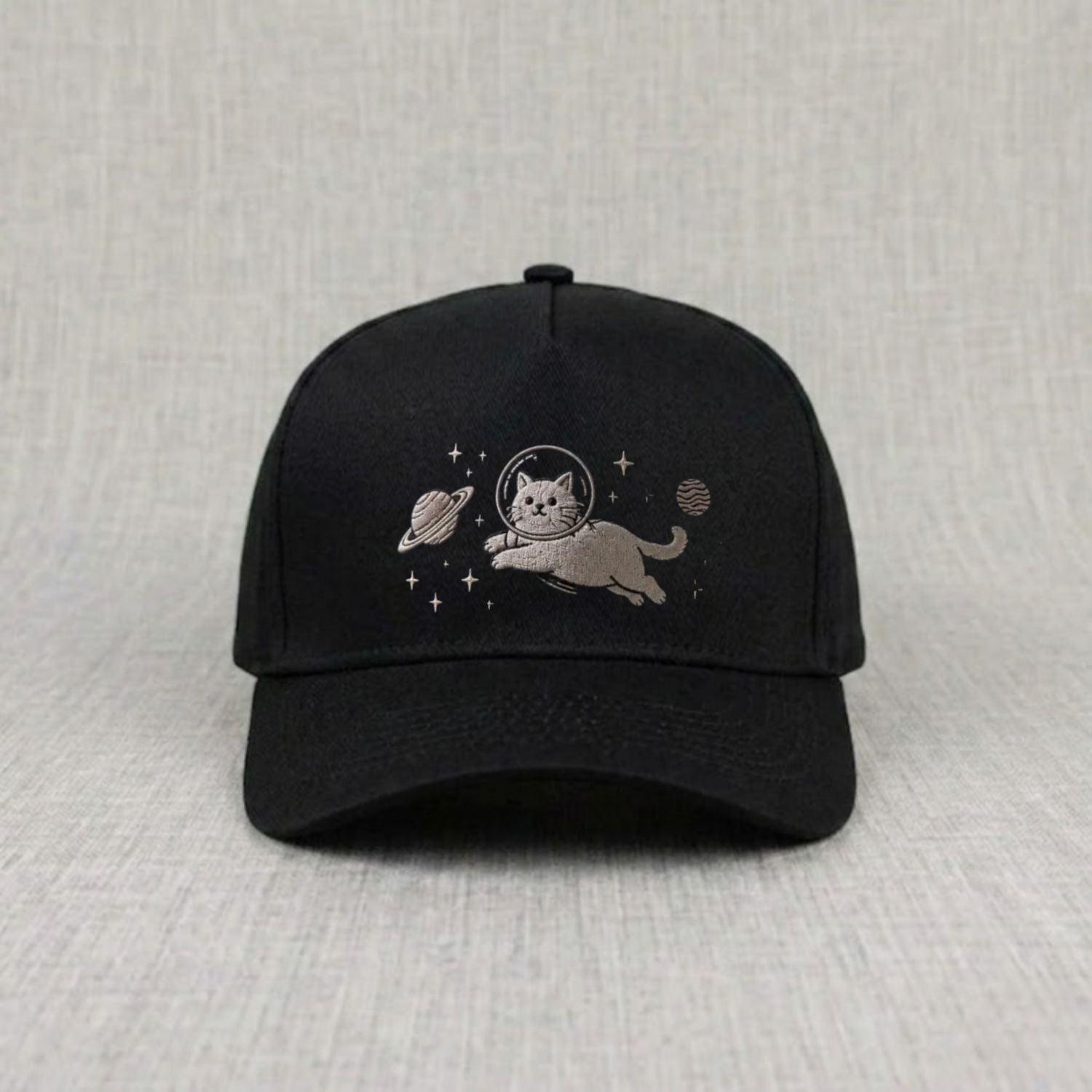 SPACE CAT EMBROIDERED BASEBALL HAT NN-0006