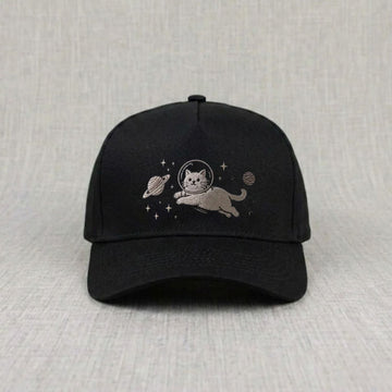 SPACE CAT EMBROIDERED BASEBALL HAT NN-0006