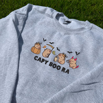 HALLOWEEN CAPY BOO RA EMBROIDERED TEE NN-0047