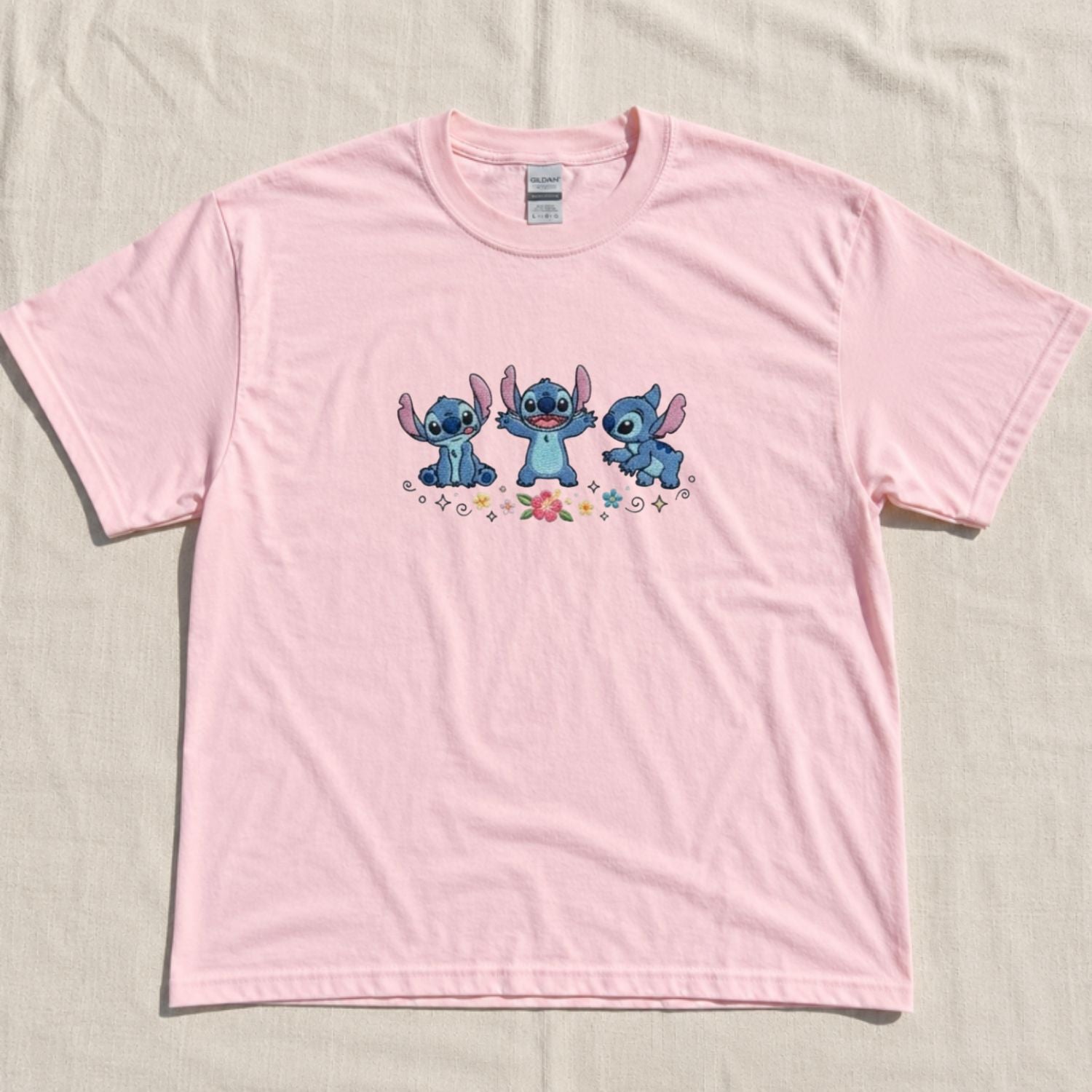LILO AND STITCH EMBROIDERED TEE NN-0048