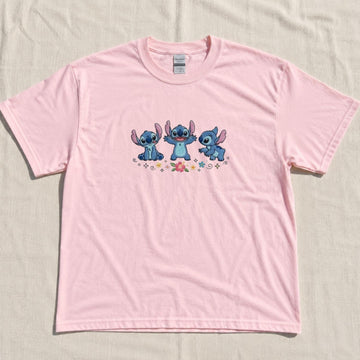 LILO AND STITCH EMBROIDERED TEE NN-0048