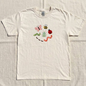 SUMMER INSECTS EMBROIDERED TEE NN-0049