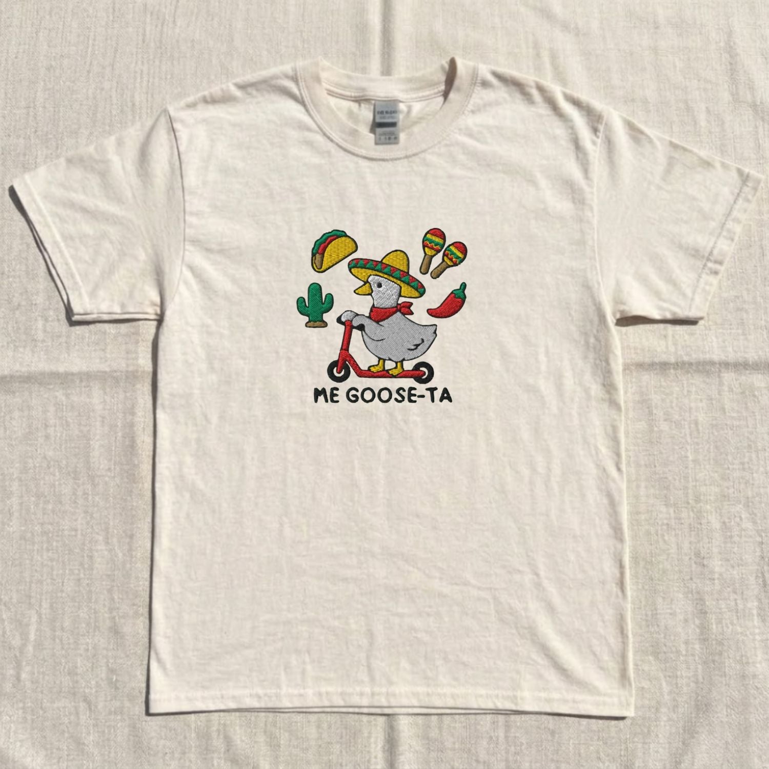 MEXICO GOOSE TEE, ME GOOSE-TA EMBROIDERED TEE NN-0053