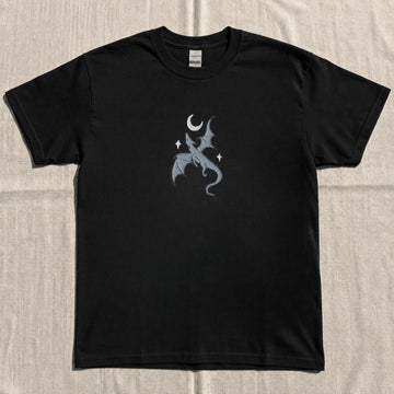 MOON AND DRAGON FANTASY BOOK EMBROIDERED TEE NN-0055