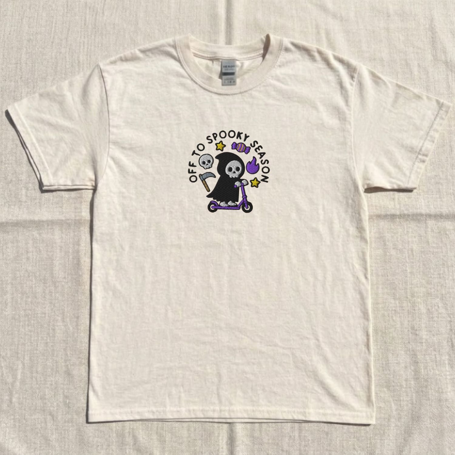 GRIM REAPER SPOOKY SEASON EMBROIDERED TEE NN-0072