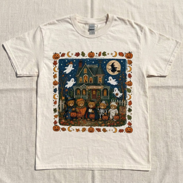 VINTAGE 90S BEARS HALLOWEEN SHIRT, TRICK OR TREAT BEARS SHIRT NN-0174