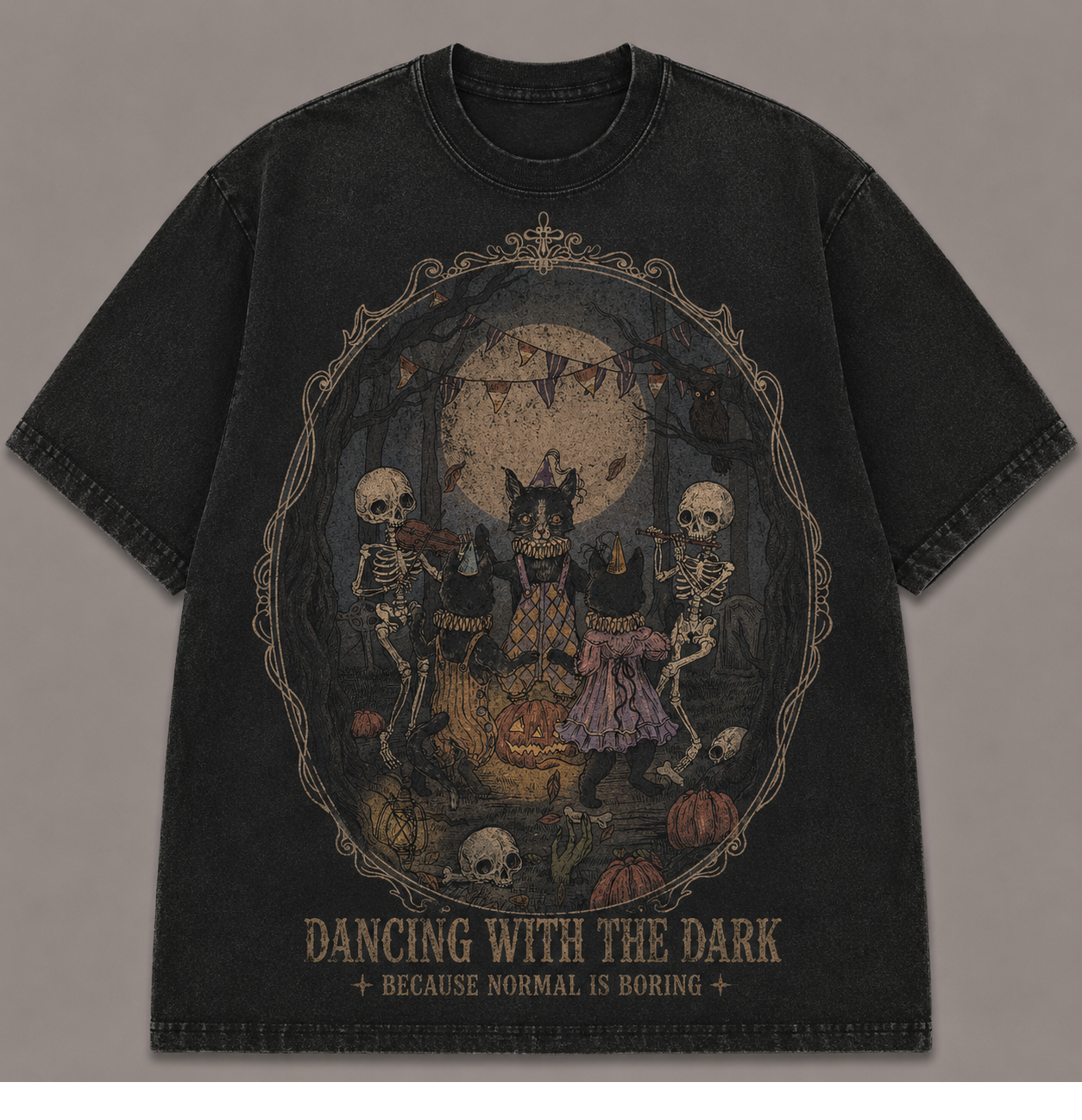 DANCING WITH THE DARK HALLOWEEN T-SHIRT AV-00173
