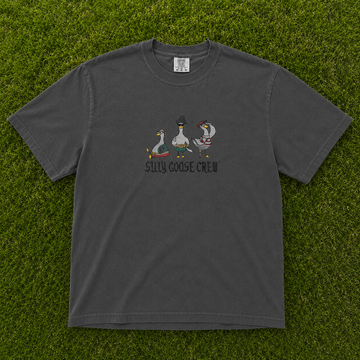 SILLY GOOSE CREW FUN EMBROIDERED TEE AV-0060