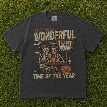 THE MOST WONDERFUL TIME OF THE YEAR SPOOKY COFFEE CLUB T-SHIRT AV-00113