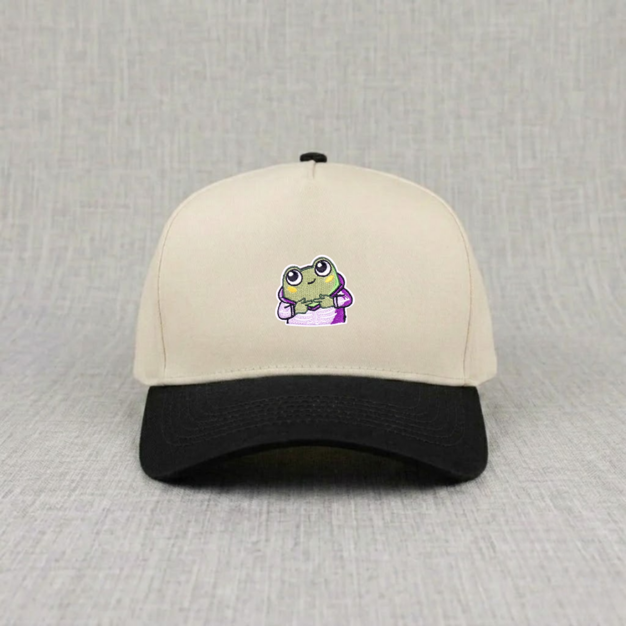 AESTHETIC COTTAGECORE FROG SNAPBACK EMBROIDERED HAT CT-0007