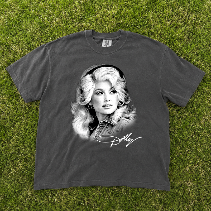 Retro Big Face Dolly Parton Portrait T-Shirt, Country Music Tee, Gift For Men Women B-00178