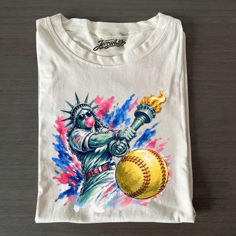 SOFTBALL LOVER PATRIOTIC TEE BN-0001