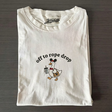 FUNNY SILLY GOOSE EMBROIDERED TEE BN-0006