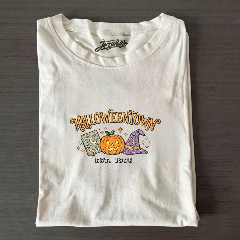 HALLOWEEN TOWN EST 1998 EMBROIDERED TEE BN-0008