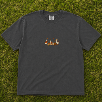 AUTUMN GOOSE FAMILY PICNIC EMBROIDERED SHIRT AV-0085