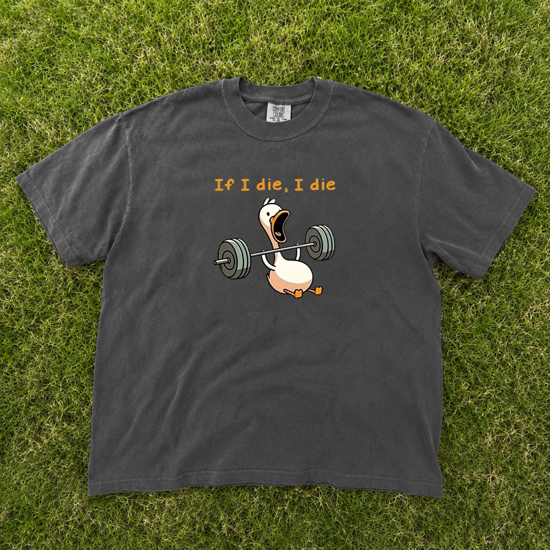 Funny Little Duck Gym T-shirt, Motivation Graphic Tee For Gymer B-00109