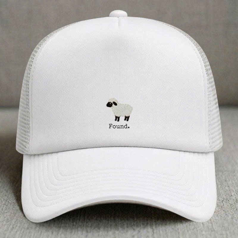 FOUND SHEEP EMBROIDERED TRUCKER HAT TH-0001